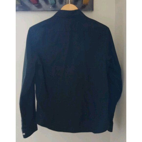 Untuckit Flannel Sherwood Button Down Shirt Size Medium Black Cotton - Picture 6 of 9